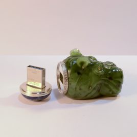 FLASH DRIVE HIPPOPOTAMUS JADE