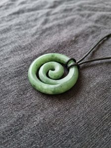 Green Jade Spiral Pendant 5