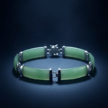 This elegant bracelet features lustrous jade beads paired with intricate silver accents. A timeless blend of natural beauty and …
