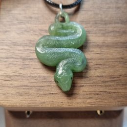 Snake Pendant from Jade