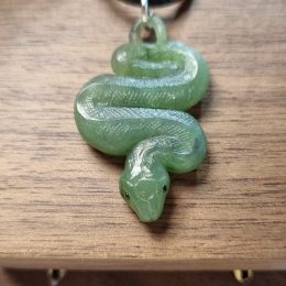 Snake Pendant from Jade