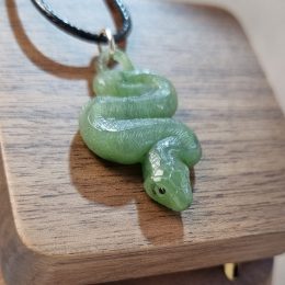 Snake Pendant from Jade