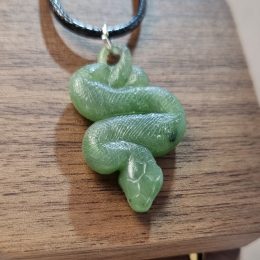 Snake Pendant from Jade