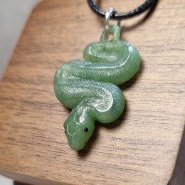 Snake Pendant from Jade