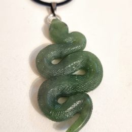 Snake Pendant from Jade