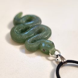 Snake Pendant from Jade