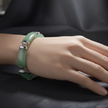 This elegant bracelet features smooth, polished jade beads paired with a handcrafted silver charm. A timeless accessory that bri…