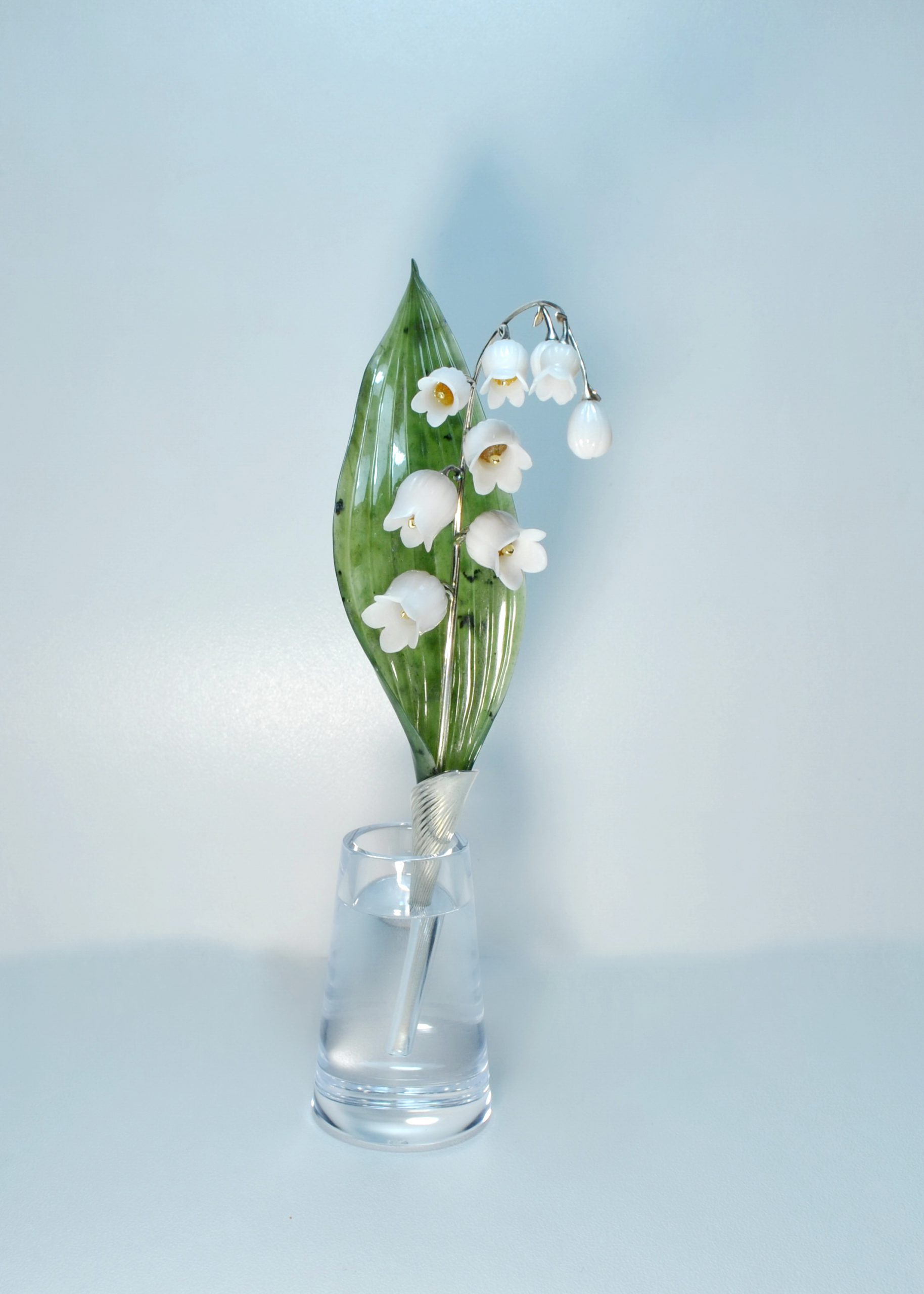 LILY OF THE VALLEY flower in faberge style 2 Lily of the valley 1 scaled