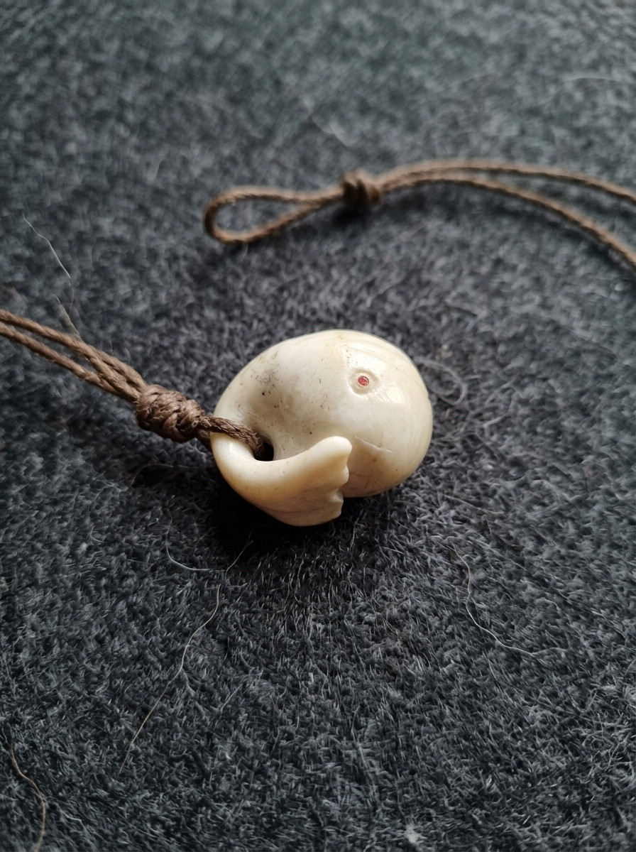 White Jade Pendant Whale Moby Dick 10 Moby Dick Whale Pendant in White Jade 2