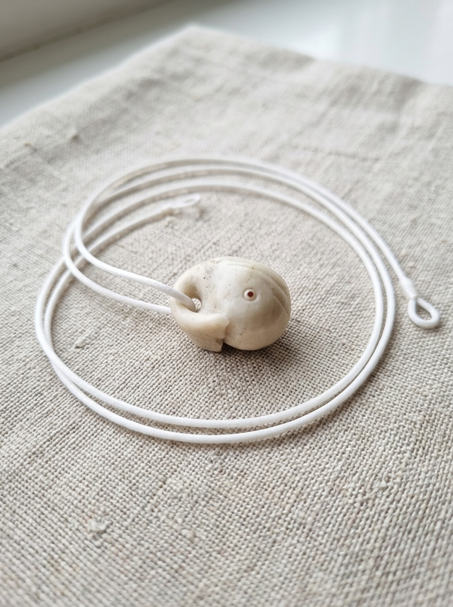 White Jade Pendant Whale Moby Dick 12 Moby Dick Whale Pendant in White Jade 3