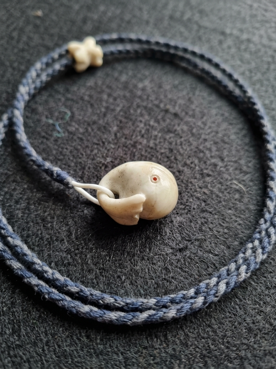White Jade Pendant Whale Moby Dick 9 Moby Dick Whale Pendant in White Jade 4
