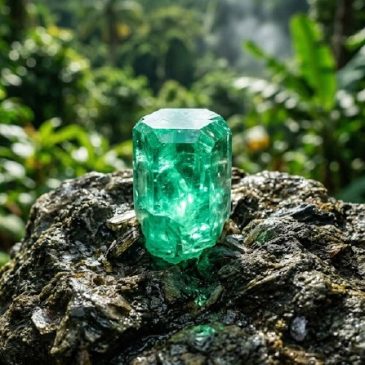 Zambian emeralds stand out with a unique, cool green chrome hue. Unlike Colombian stones, their crisp clarity represents the pur…