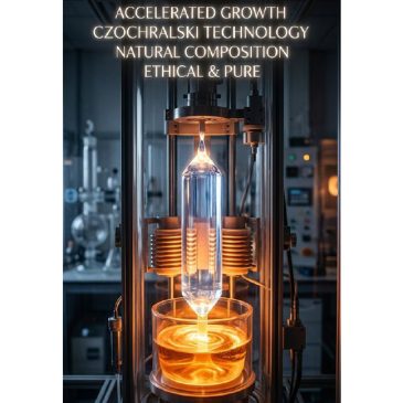 Growing faster than in nature, Czochralski technology creates flawless crystals from melt. They share a natural composition but …