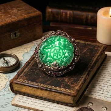 My talisman is this rare Imperial jade brooch from China. Once hunted by pirates for its protective legend, it has stayed in my …